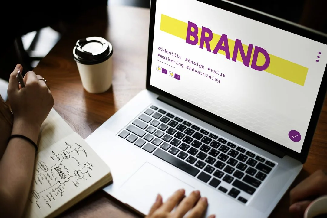 Product Design Brand Patent Trademark Copyright Graphic a person typing on a laptop